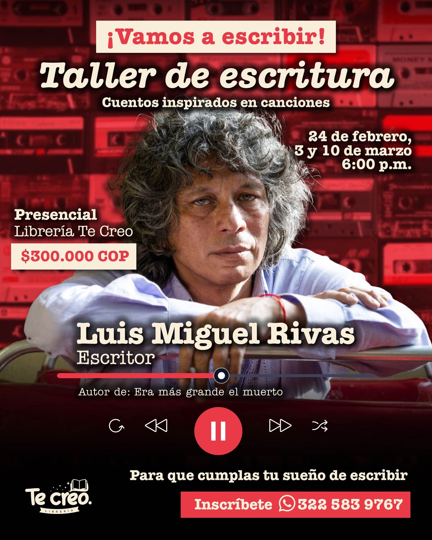 TALLER DE ESCRITURA | CUENTOS Y CANCIONES | LUIS MIGUEL RIVAS