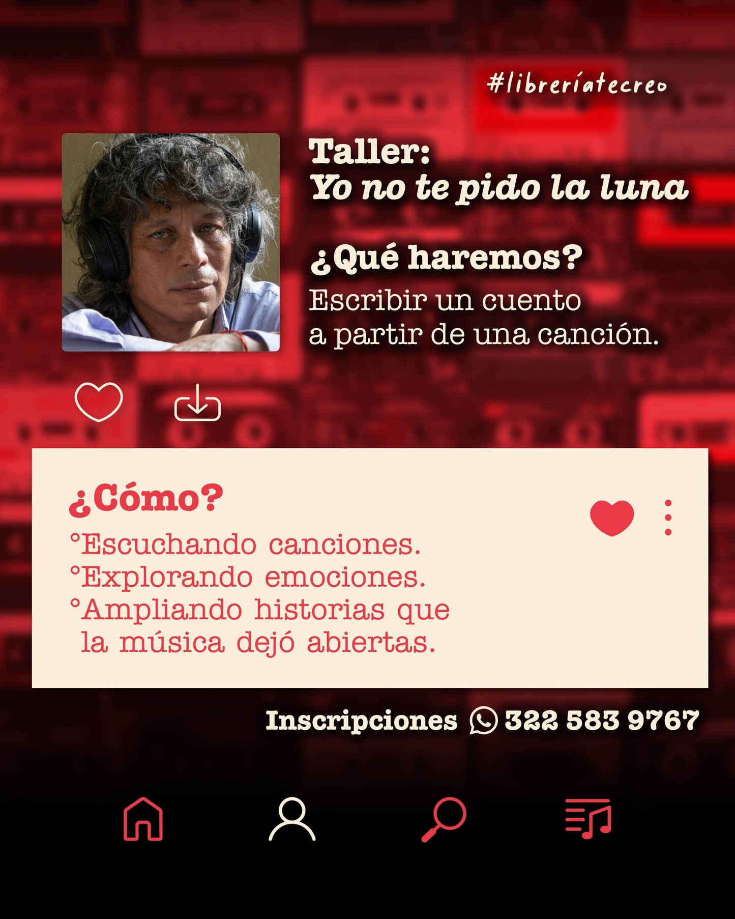 TALLER DE ESCRITURA | CUENTOS Y CANCIONES | LUIS MIGUEL RIVAS