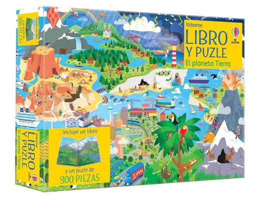 LIBRO Y PUZLE EL PLANETA TIERRA