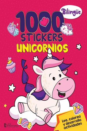 1000 STICKERS UNICORNIOS BILINGUE