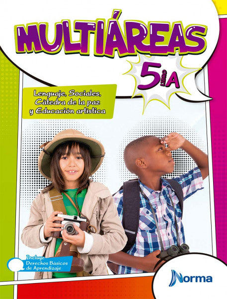 Multiáreas 5. Lenguaje, Sociales, Cátedra de la paz y Educación artística
