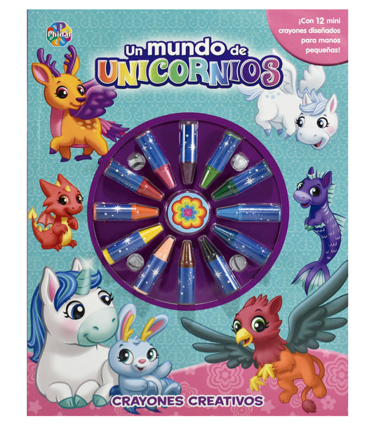 Un mundo de unicornio - Crayones creativos