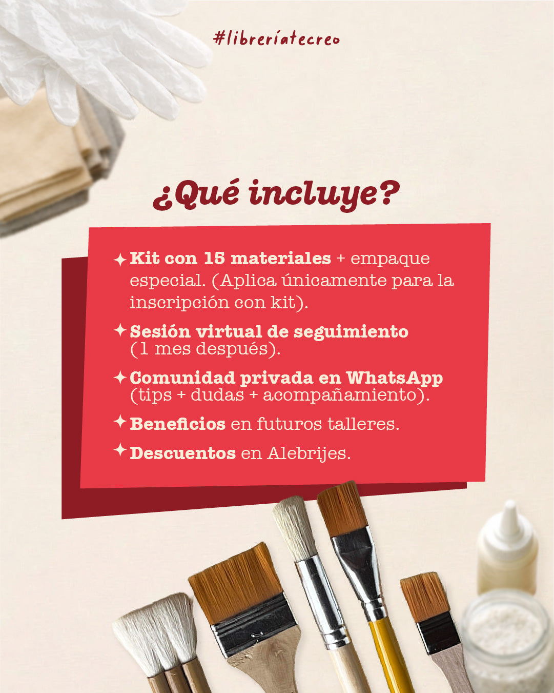 TALLER CUIDADO DE LIBROS VIRTUAL | CON KIT