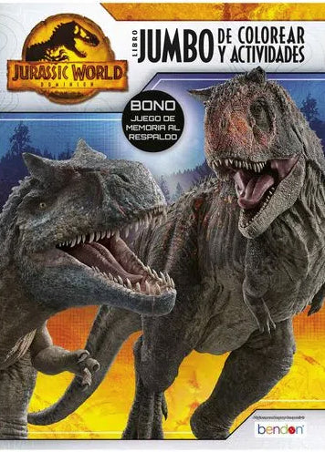 Jurassic World Libro De Colorear Y Actividades | Varios
