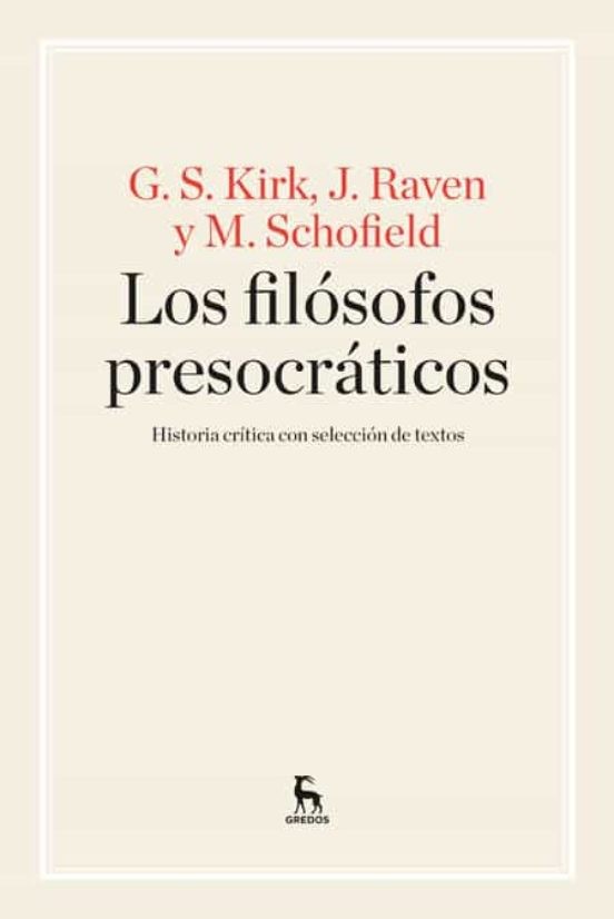 Los Filosofos Presocraticos | G.S. Kirk